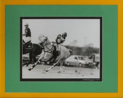 'Polo Match' c2001 B&W Framed Photo by Sebastian Lezica of Argentina