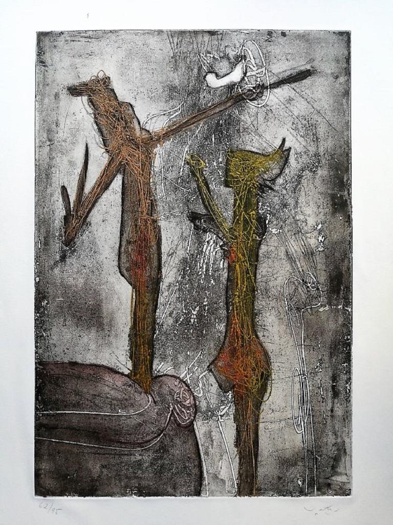Sebastian Matta - Personnages I - Original Lithograph by S. Matta ...