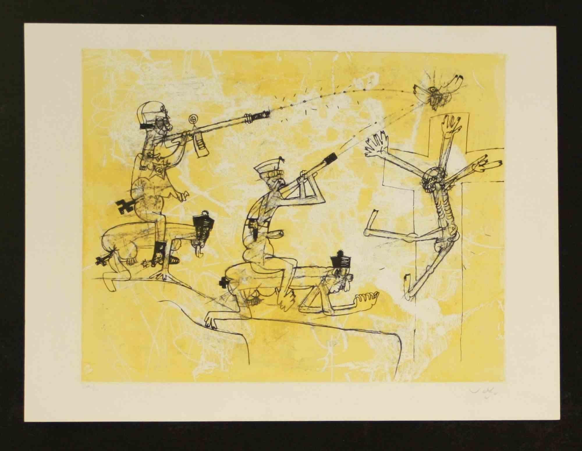 Radierung/Aquatinta auf Zinkplatte auf Magnani-Pescia-Papier 310 gr/m², Papierformat 60 cm x 45 cm, Werkformat 48 cm x 38 cm.

Ausgezeichneter Zustand, keine Mängel.

Werknummer 49/50; Beglaubigt durch Galleria Lombardi, Rom

Roberto Sebastian Matta