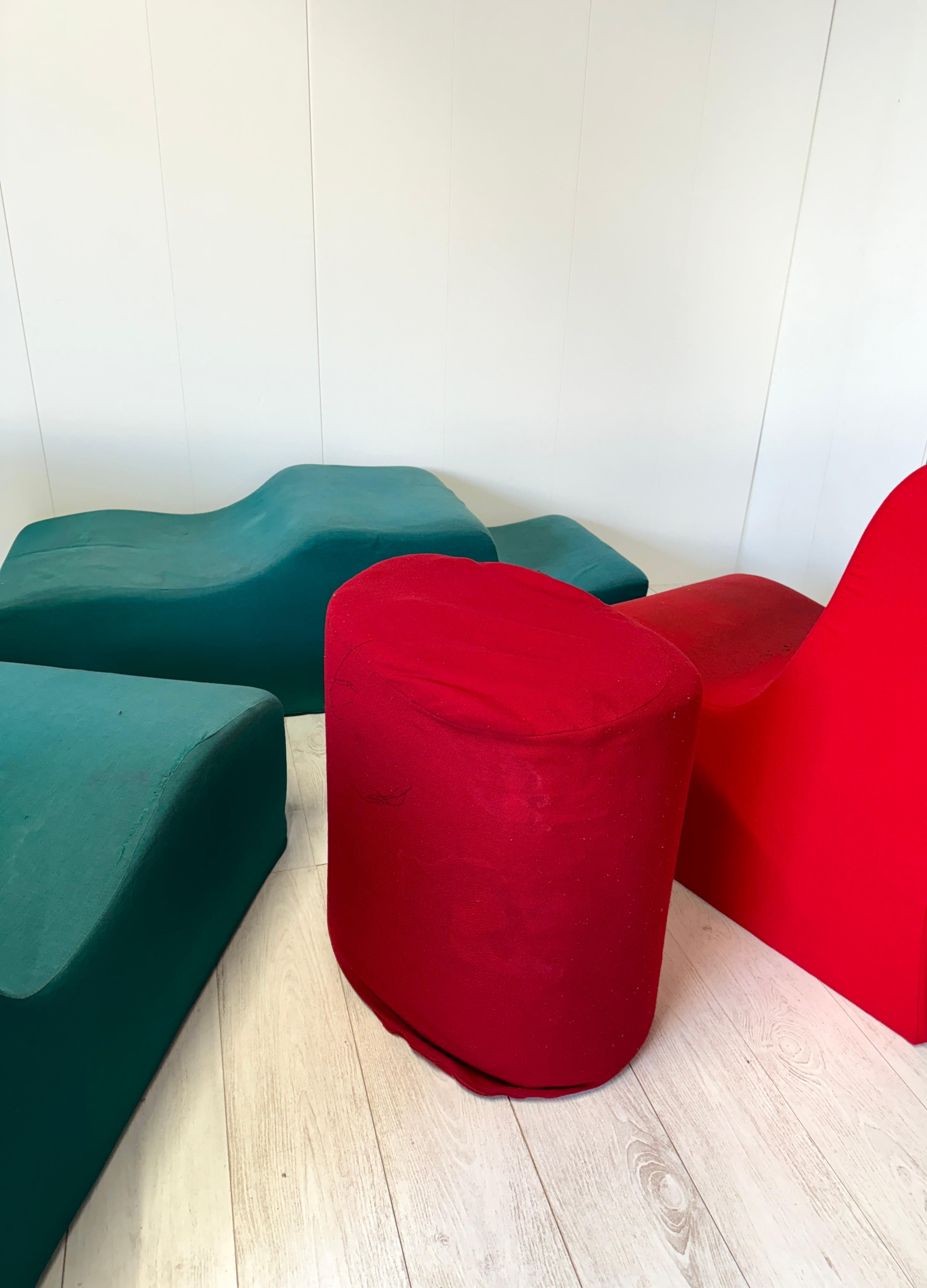 Sebastian Matta, Salon modulaire mod. Malitte, prod. Gavina 1970 en vente 13