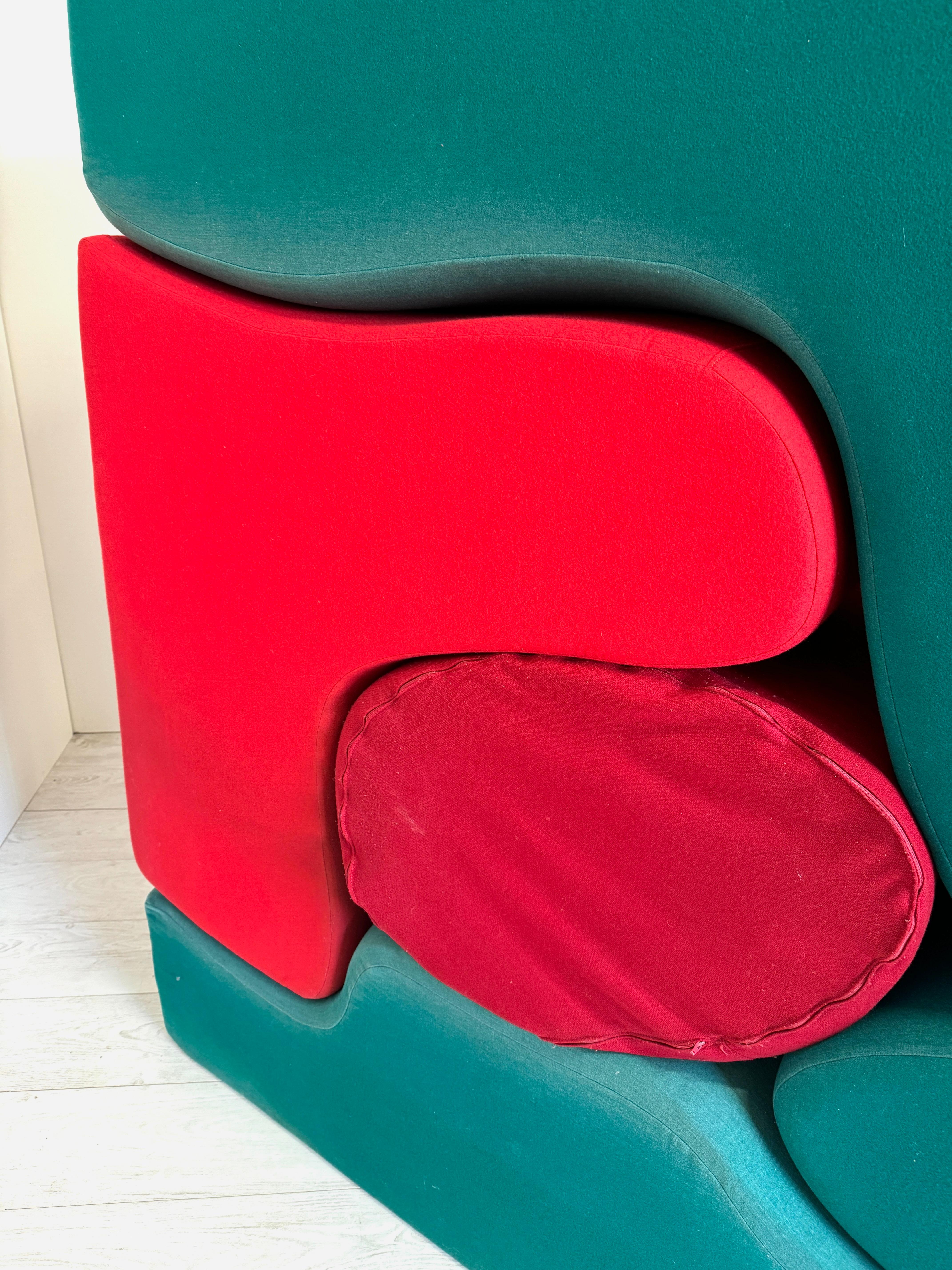 Postmoderne Sebastian Matta, Salon modulaire mod. Malitte, prod. Gavina 1970 en vente