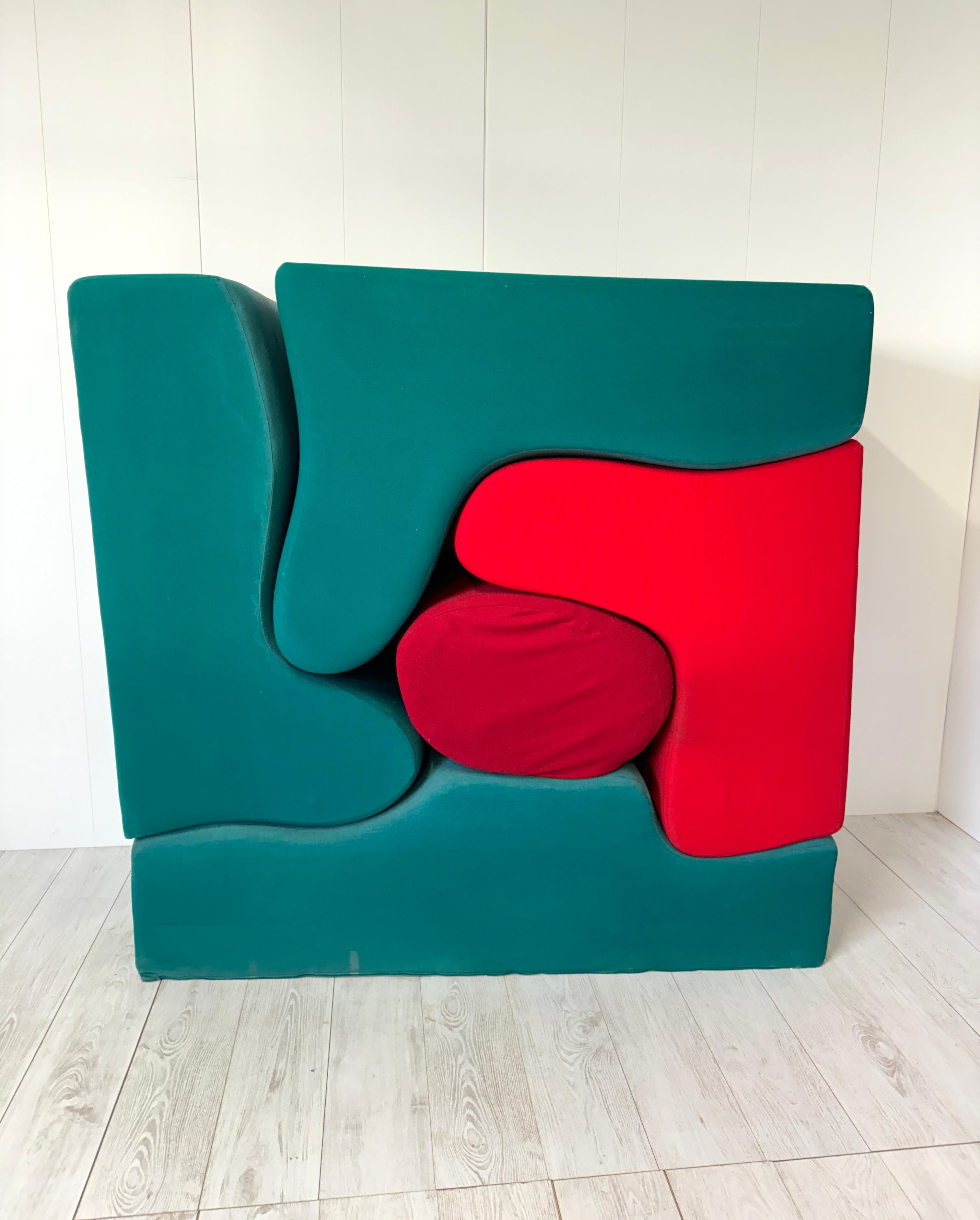 Fin du 20e siècle Sebastian Matta, Salon modulaire mod. Malitte, prod. Gavina 1970 en vente