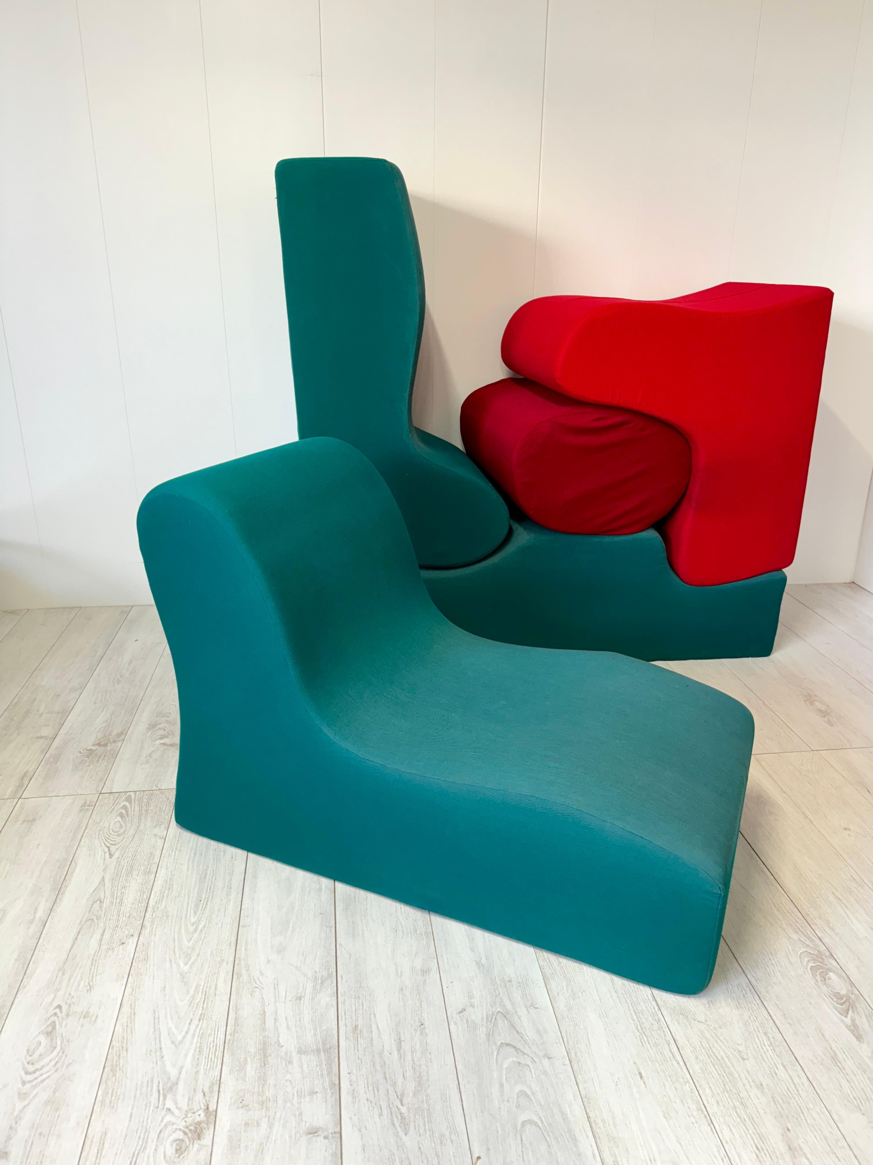 Sebastian Matta, Salon modulaire mod. Malitte, prod. Gavina 1970 en vente 2