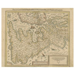 Carte des îles britanniques du XVIe siècle de Sebastian Münster, vers 1590