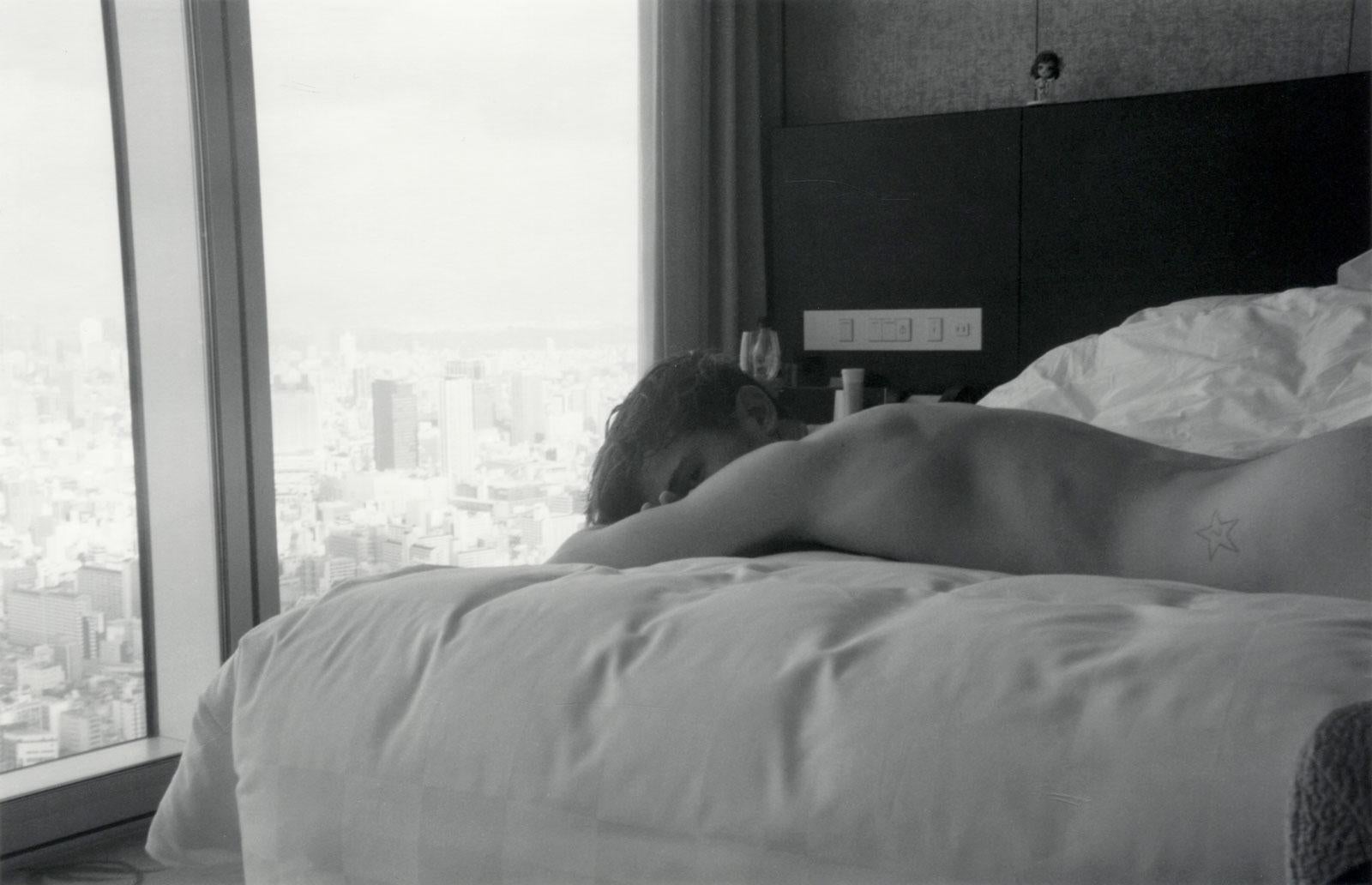 Sebastian Perinotti Nude Photograph - Bryce (View of Osaka, Japan from city's tallest building is in background)