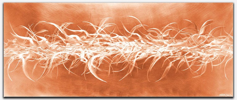 Contemporary Copper Wall Art, Abstract Industrial Modern Metal Art, Sebastian R - Mixed Media Art by Sebastian Reiter