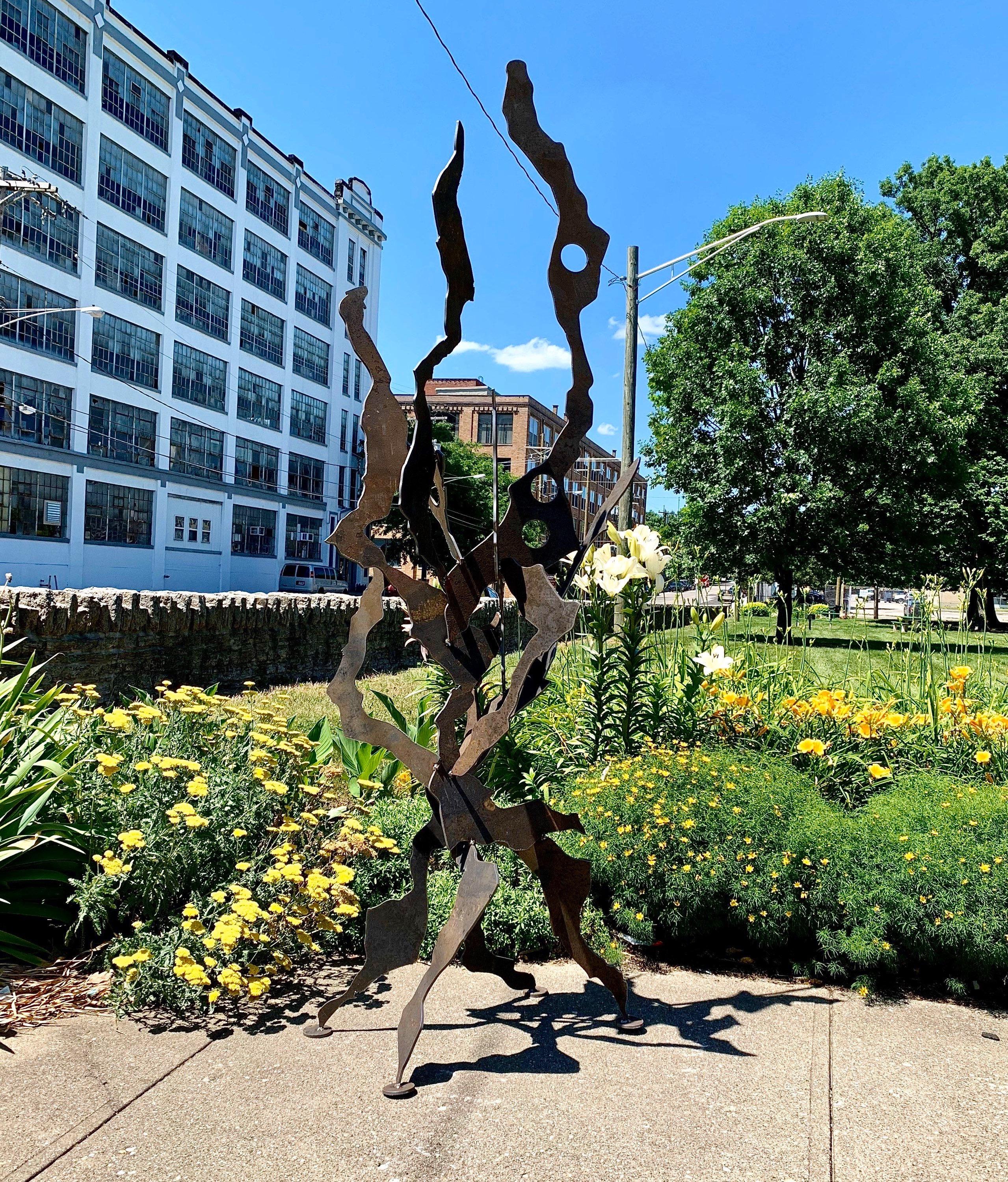 contemporary garden sculpture