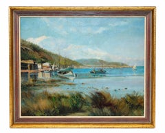 Palma de Mallorca - Óleo sobre tela - Firmado y enmarcado - Año 1944