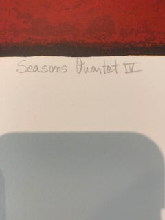 Jahreszeiten-Quartett IV  Rote Lithographie AP 6