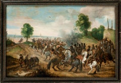 Skirmish de cavalerie, Maître ancien, Scène de bataille, Chevaux, Sebastian Vrancx, 17e Art