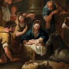 Workshop of Sebastiano Ricci - 18th Venetian Baroque Adoration of Shepherds