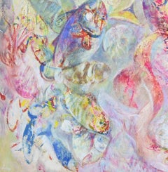 Fische - Ölgemälde von Sebastiano Sanguigni - 2000s