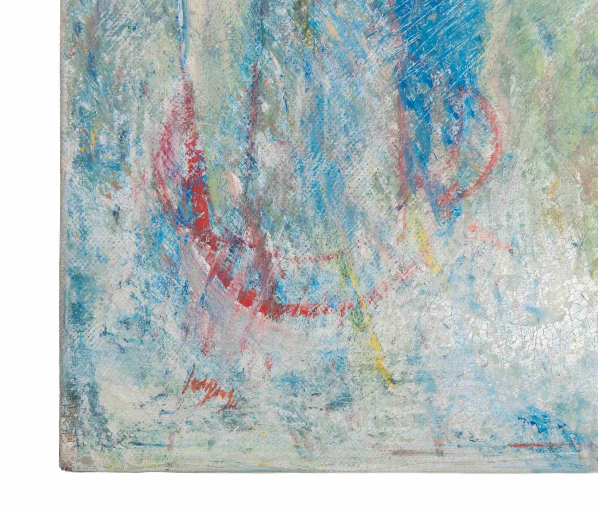 Pferd - Ölgemälde von Sebastiano Sanguigni - 2000s im Angebot 2