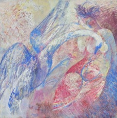 Leda and the Swann - Oil Painting by Sebastiano Sanguigni - 1980s