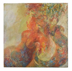 Leda and the Swann - Oil Painting by Sebastiano Sanguigni - 2000