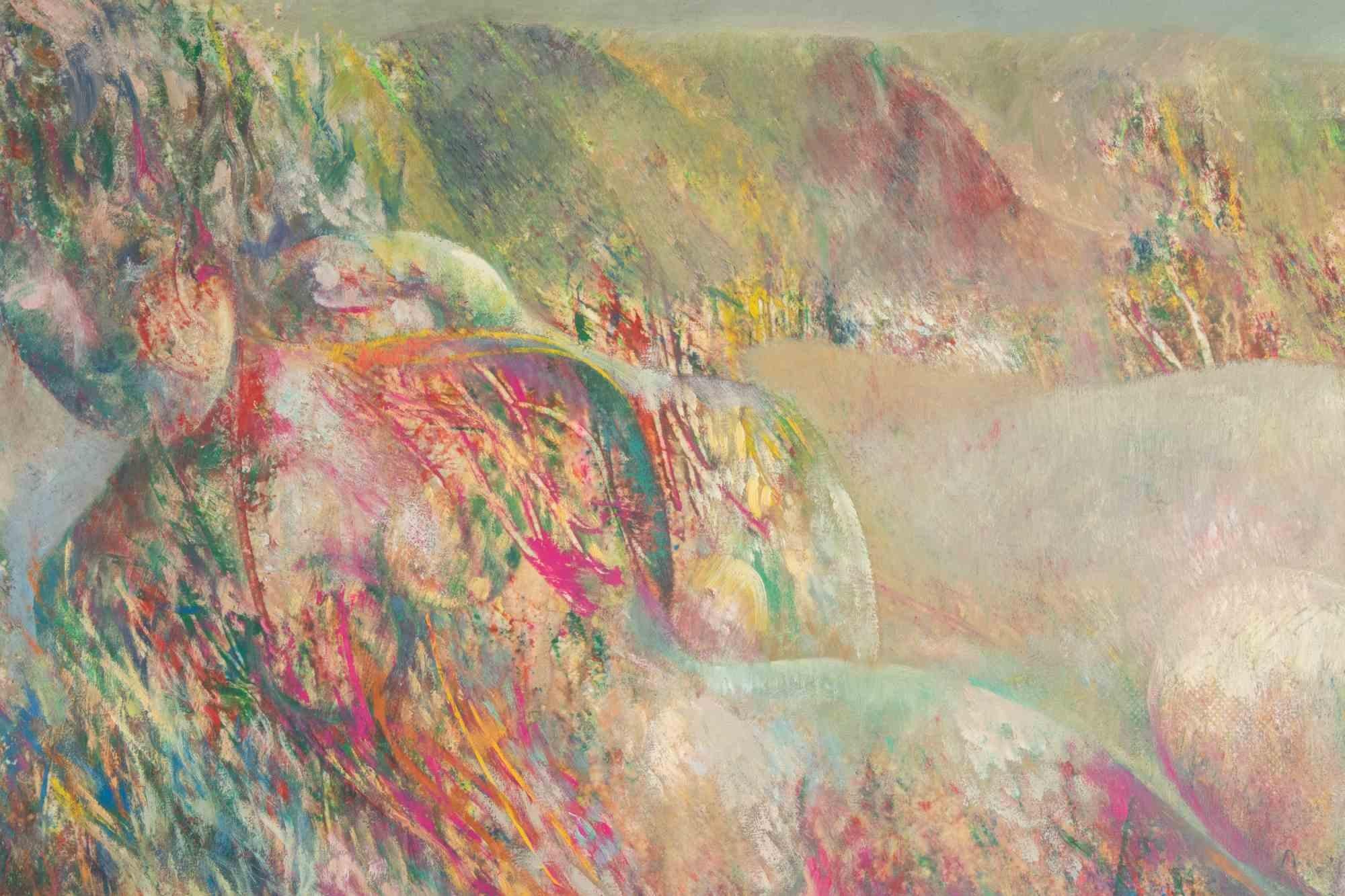 Sirena - Pittura a olio di Sebastiano Sanguigni - Anni 2000 in vendita 1