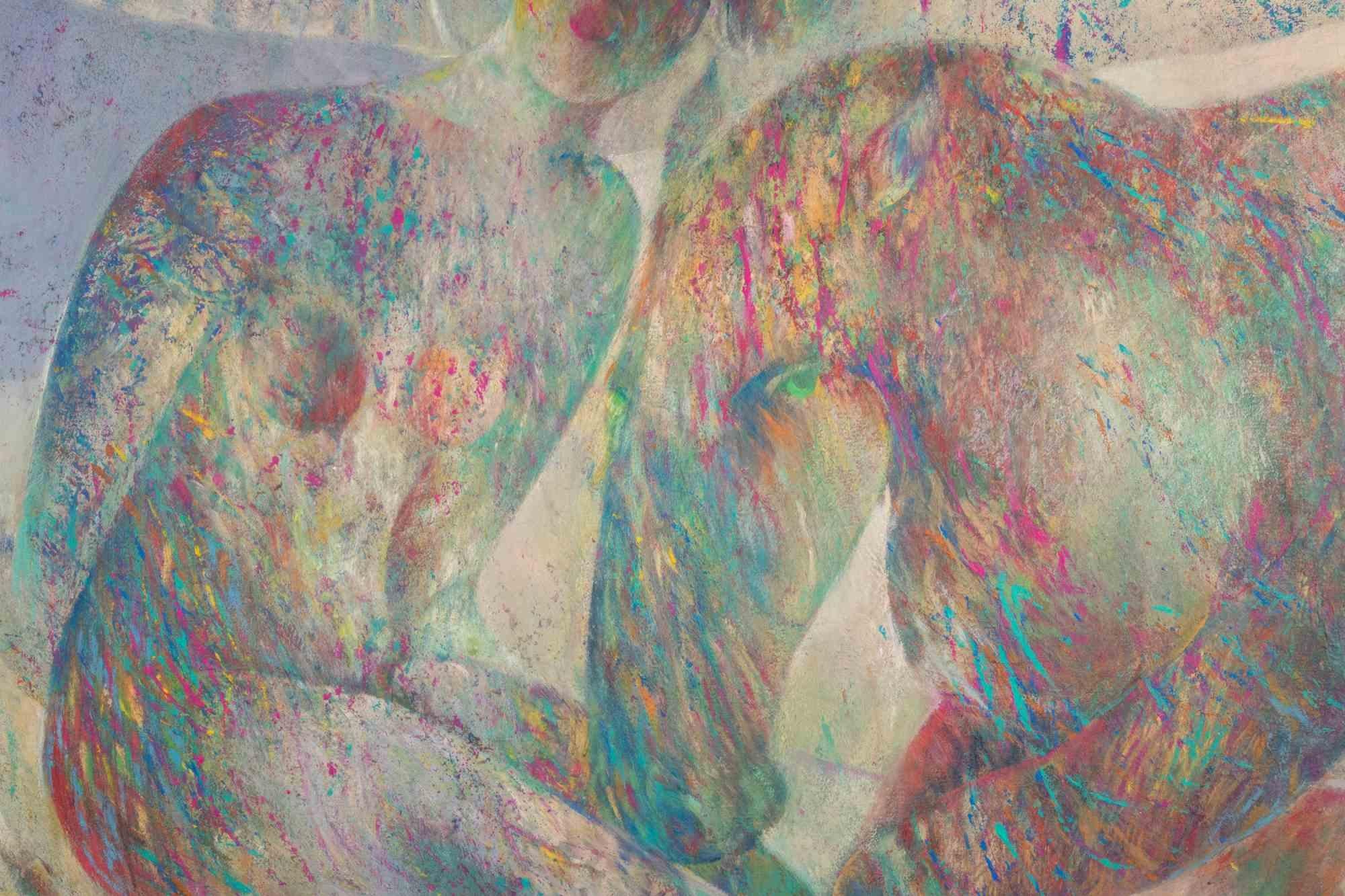 Nude and Horse - Oil Painting by Sebastiano Sanguigni - 2000s For Sale 1