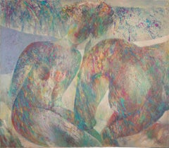 Nude and Horse - Oil Painting by Sebastiano Sanguigni - 2000s