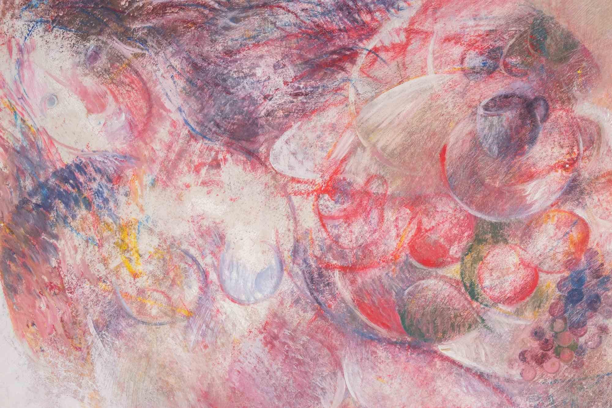 Nudo e natura morta - Pittura ad olio di Sebastiano Sanguigni - Anni 2000 in vendita 1