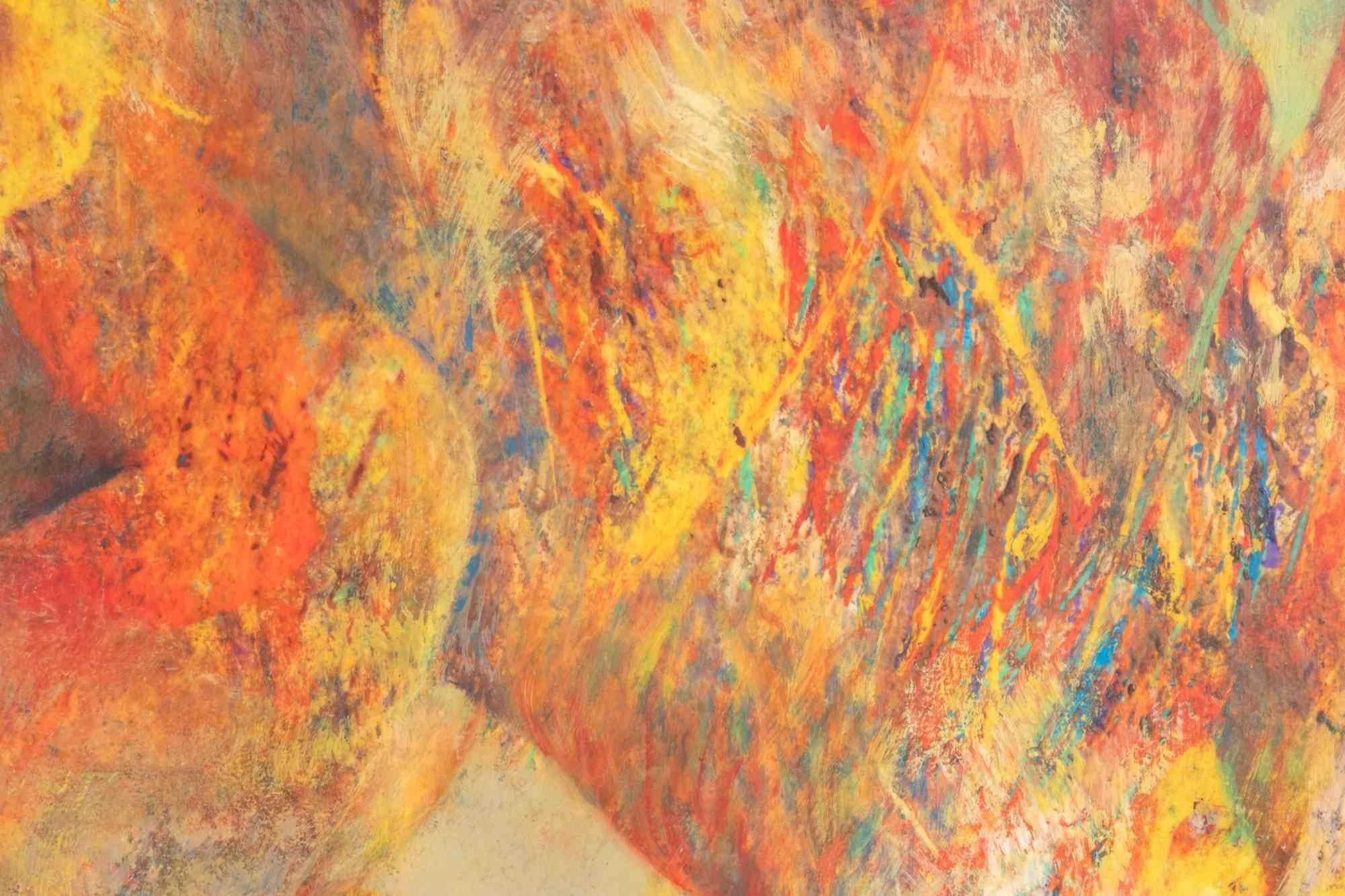 Nudo a cavallo - Pittura a olio di Sebastiano Sanguigni - Anni 2000 in vendita 1