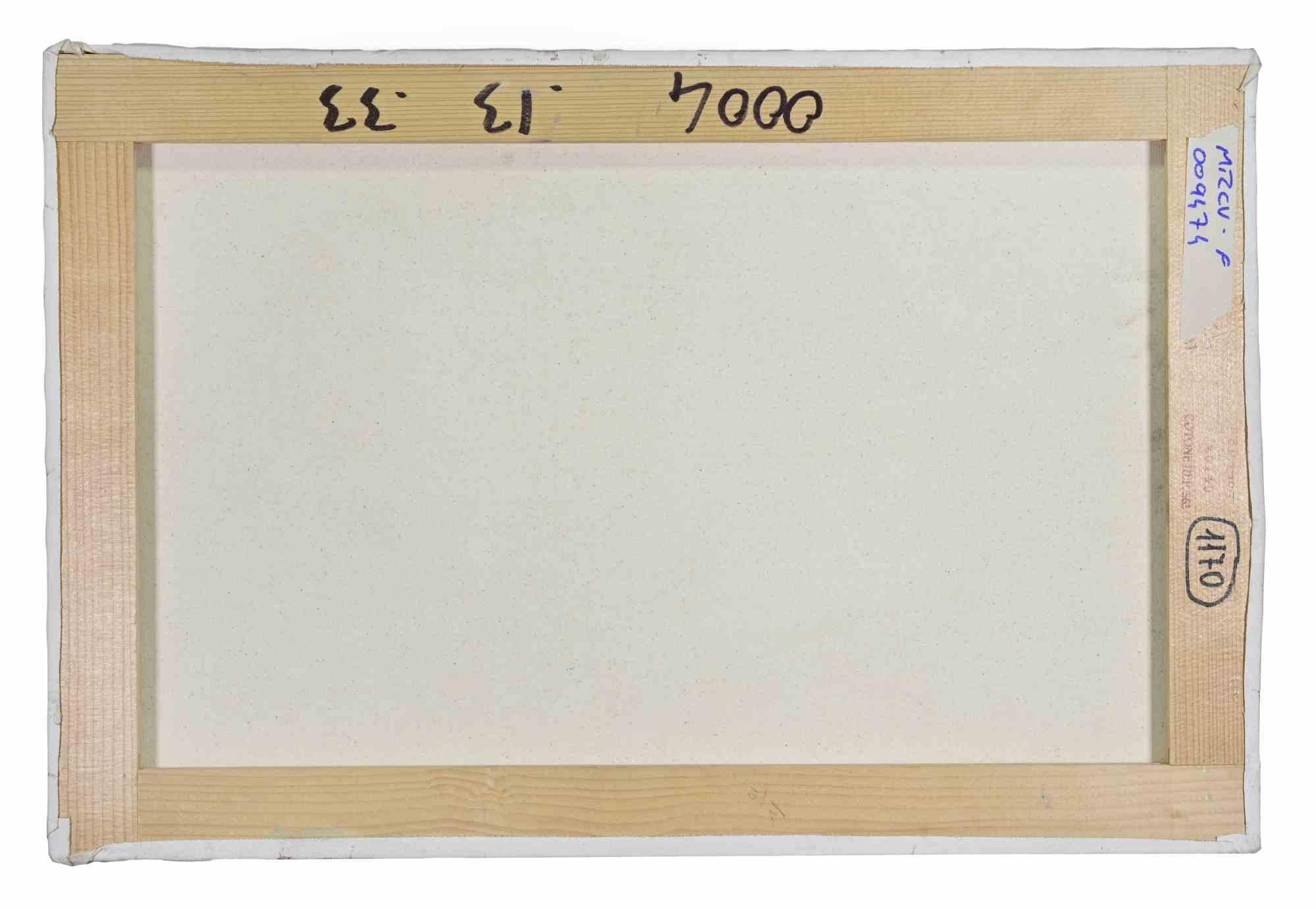 Gelegter Akt - Ölgemälde von Sebastiano Sanguigni - 2000s im Angebot 3