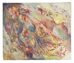 Natura morta astratta - Pittura ad olio di Sebastiano Sanguigni - Anni 2000