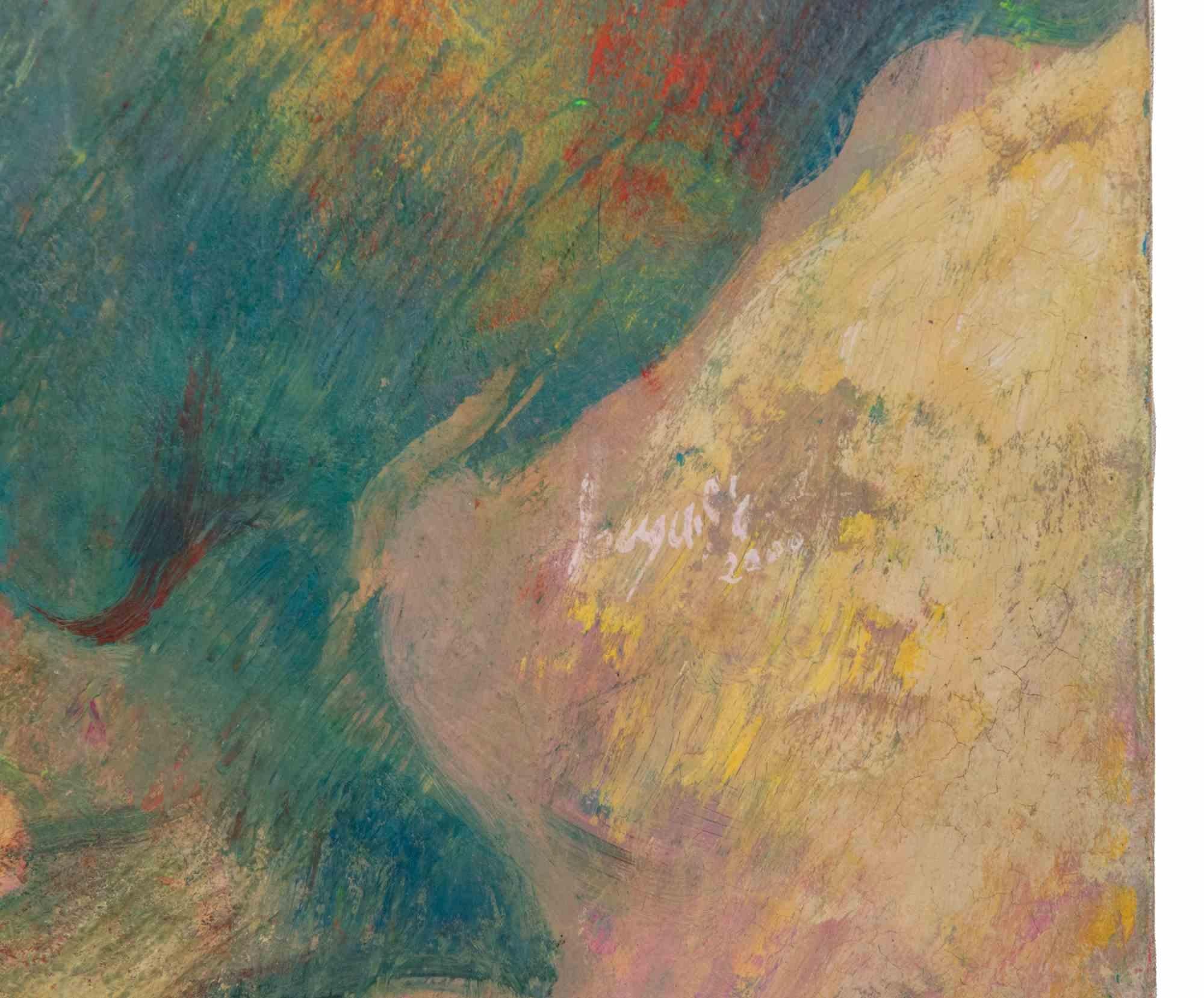 La tovaglia: La luce e la ... - Pittura a olio di Sebastiano Sanguigni - anni 2000 in vendita 2