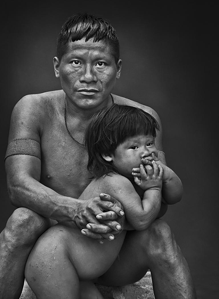 Sebastião Salgado Black and White Photograph - Korubo, Amazonas, Brazil