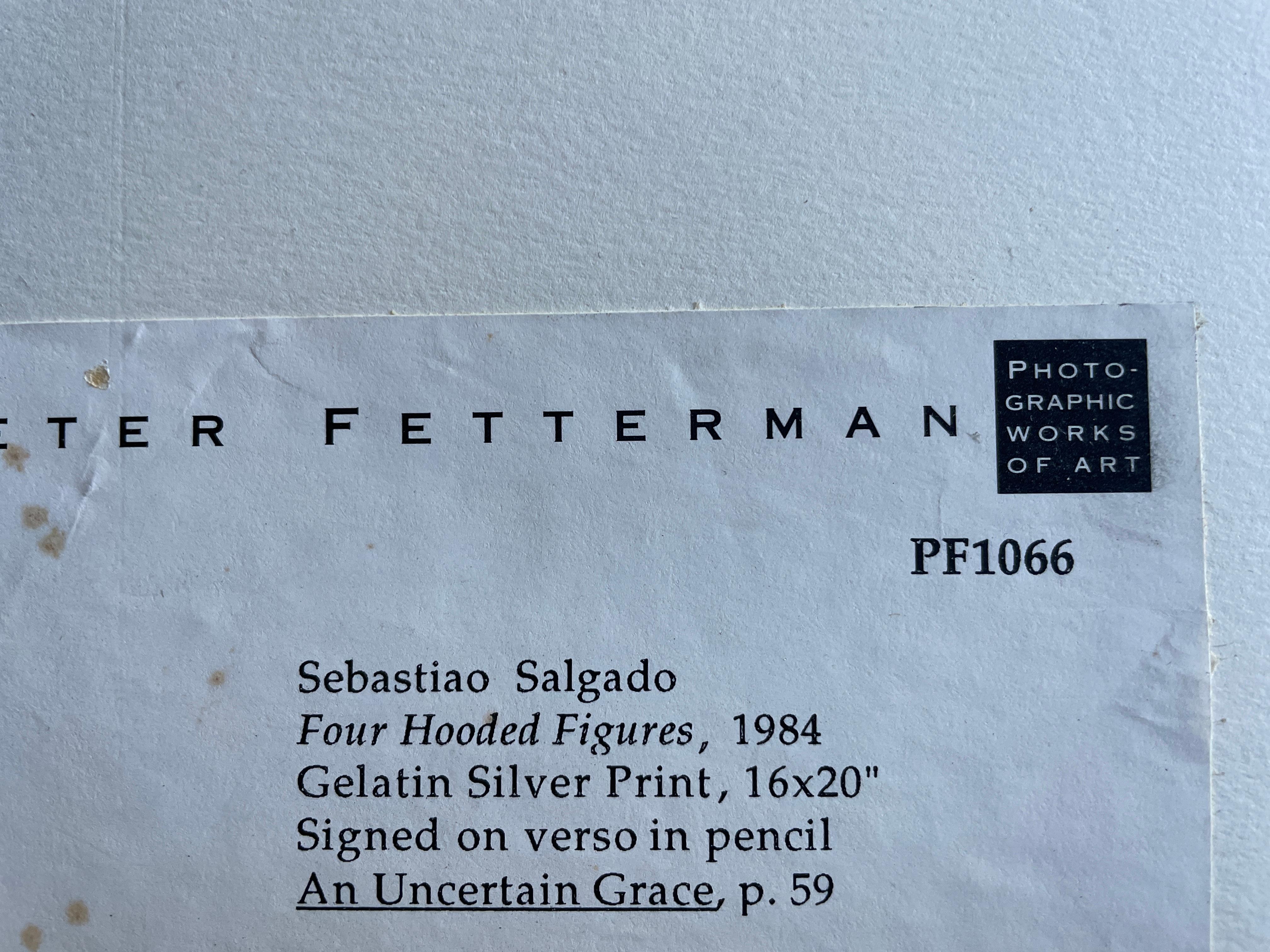 Purchased from Peter Fetterman Gallery - Authorized dealer of Salgado's work.
No damage issues.  Look print moutned on corners. Over Mat included.