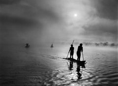 Les gens de Waura pêchent dans le lac de Piulaga. L'Upper Xingu, Mato Grosso, Brésil