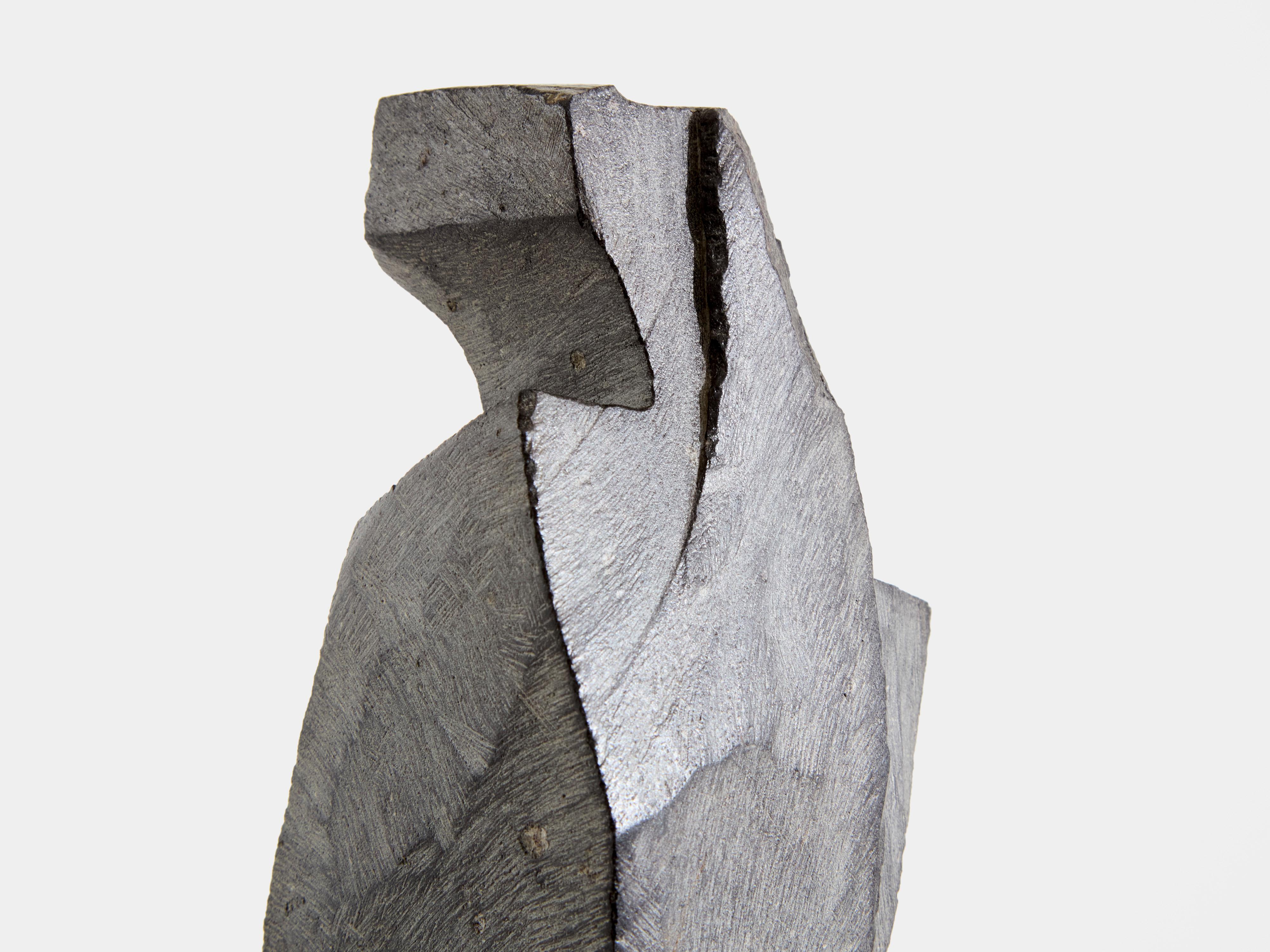 Sébastien Touret brutalist stone totem sculpture circa 2010 In Good Condition For Sale In Paris, IDF