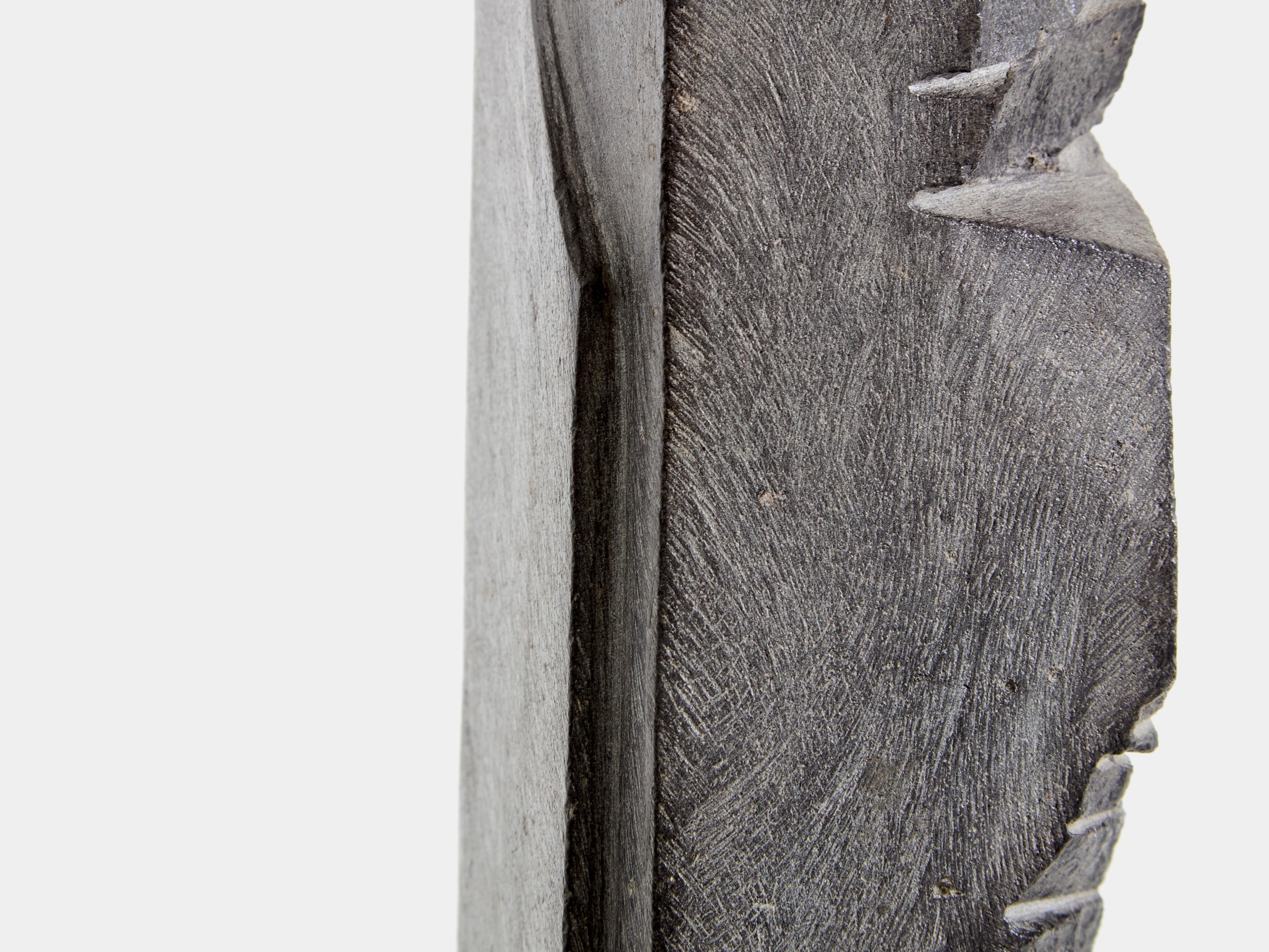 Contemporary Sébastien Touret brutalist stone totem sculpture circa 2010 For Sale