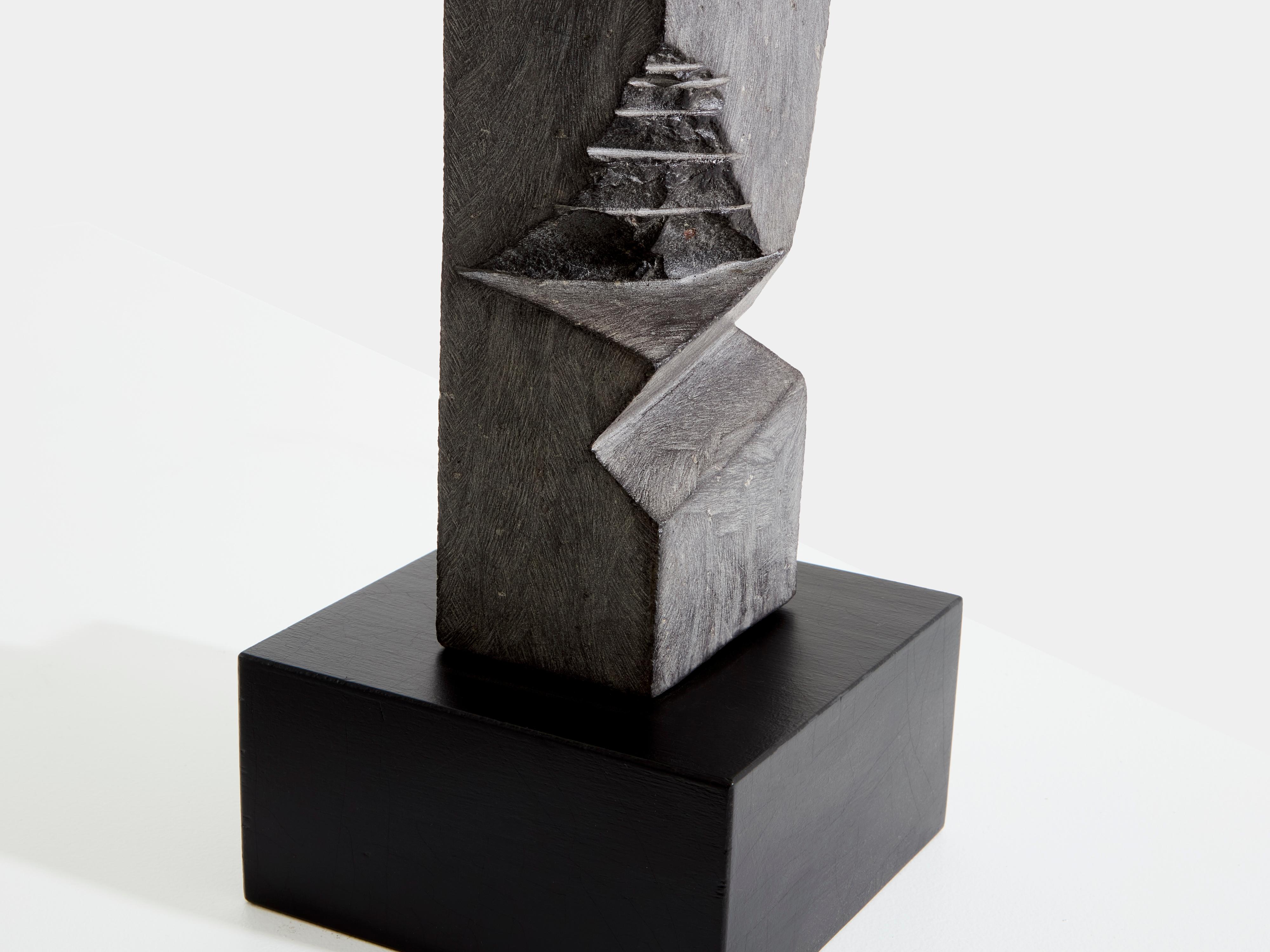 Sébastien Touret brutalist stone totem sculpture circa 2010 For Sale 1