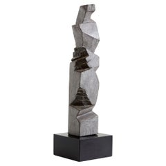 Sébastien Touret brutalist stone totem sculpture circa 2010