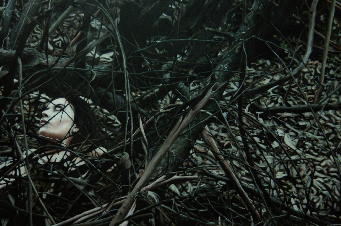 Comunión - Naturalistic Painting by Sebastian Martínez Fadic