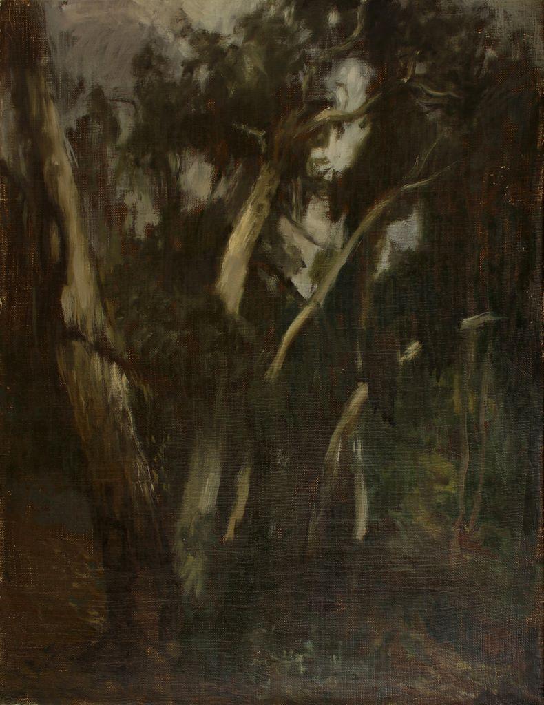 Eucaliptos – Painting von Sebastian Martínez Fadic
