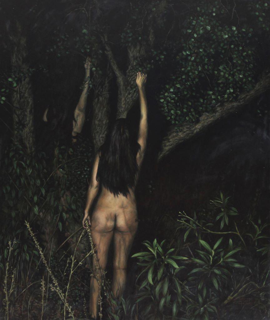 Sebastian Martínez Fadic Landscape Painting – La Ofrenda