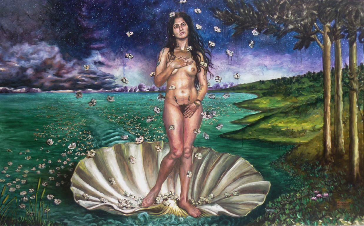 Landscape Painting de Sebastian Martínez Fadic - La Virgen de las Docas