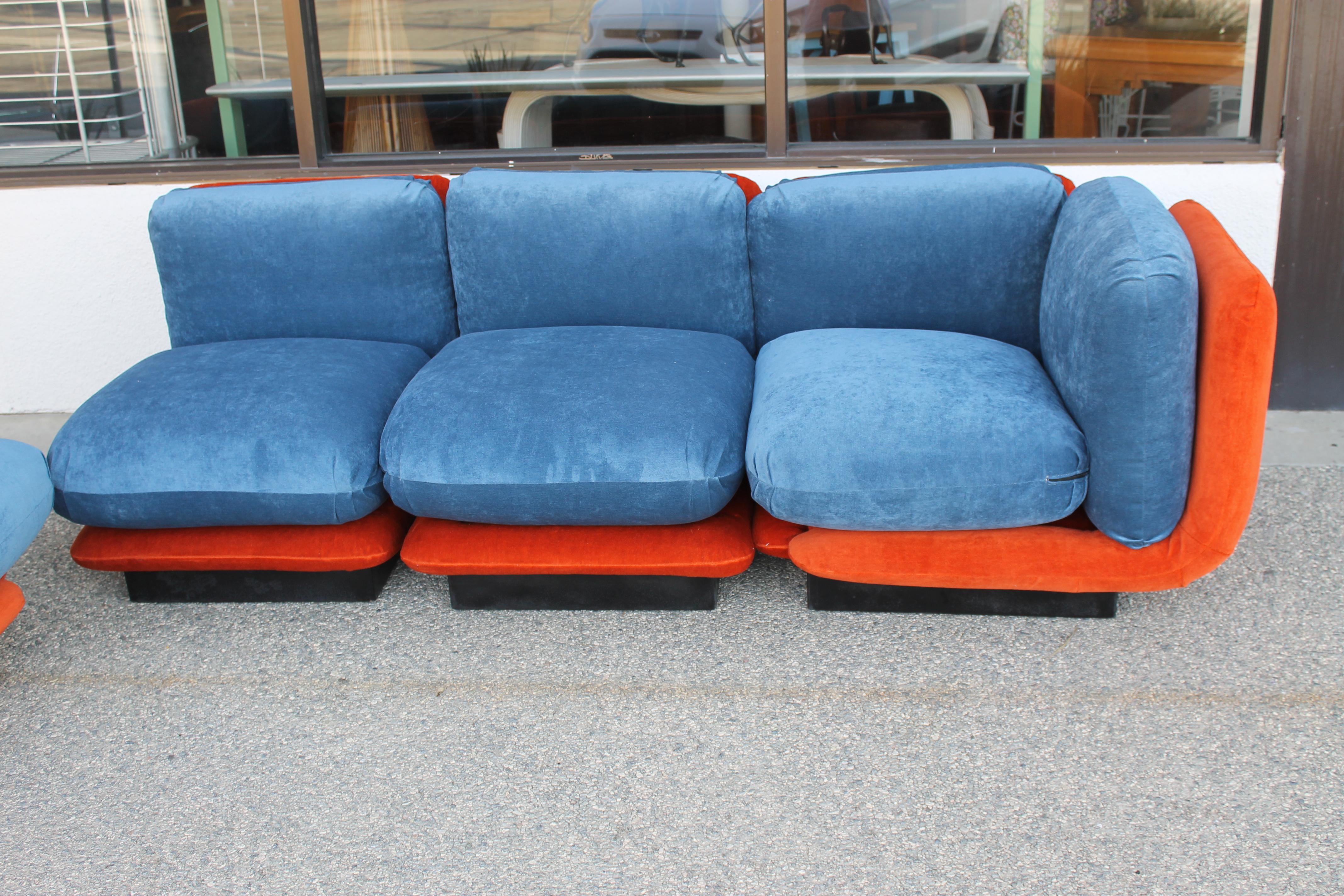 mohair sectional sofa