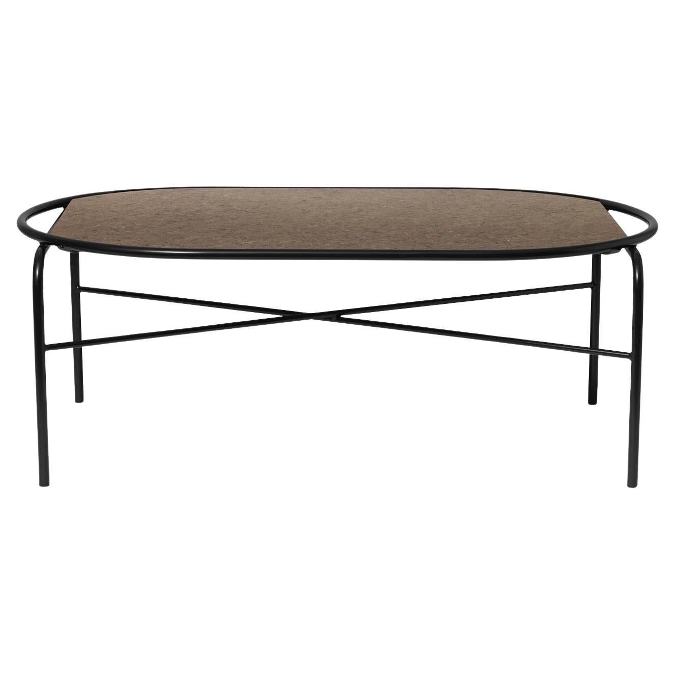 "Regia I" Contemporary Oval Table, Granite For Sale at 1stDibs