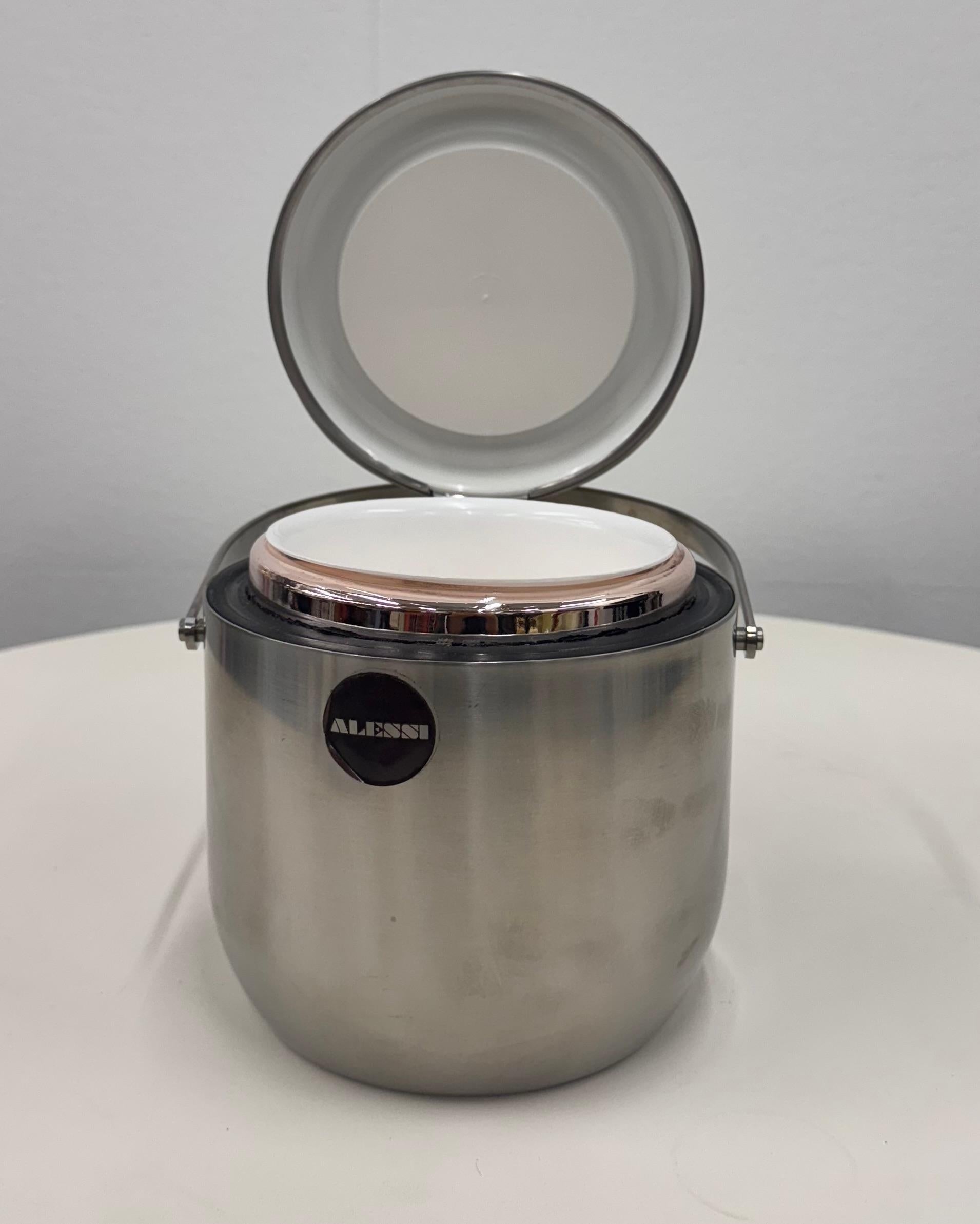 Italian Alessi ice bucket closure - hermetic attributed C. Mazzeri A. Vitale