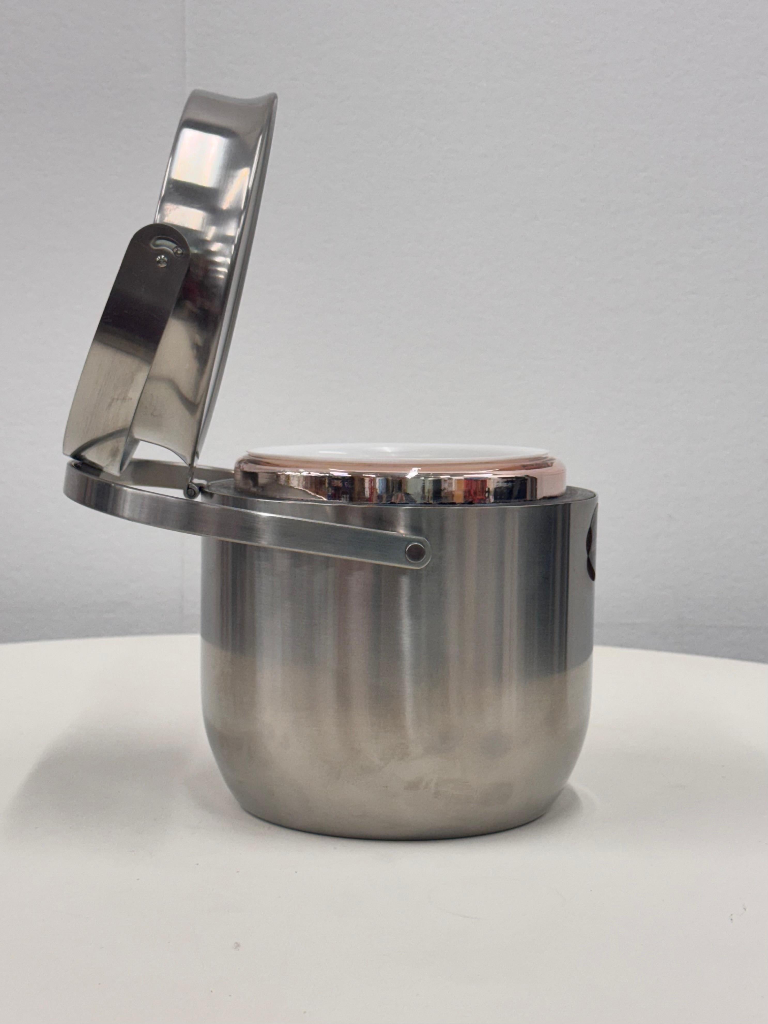 Alessi ice bucket closure - hermetic attributed C. Mazzeri A. Vitale In Good Condition In Monza, Monza e Brianza