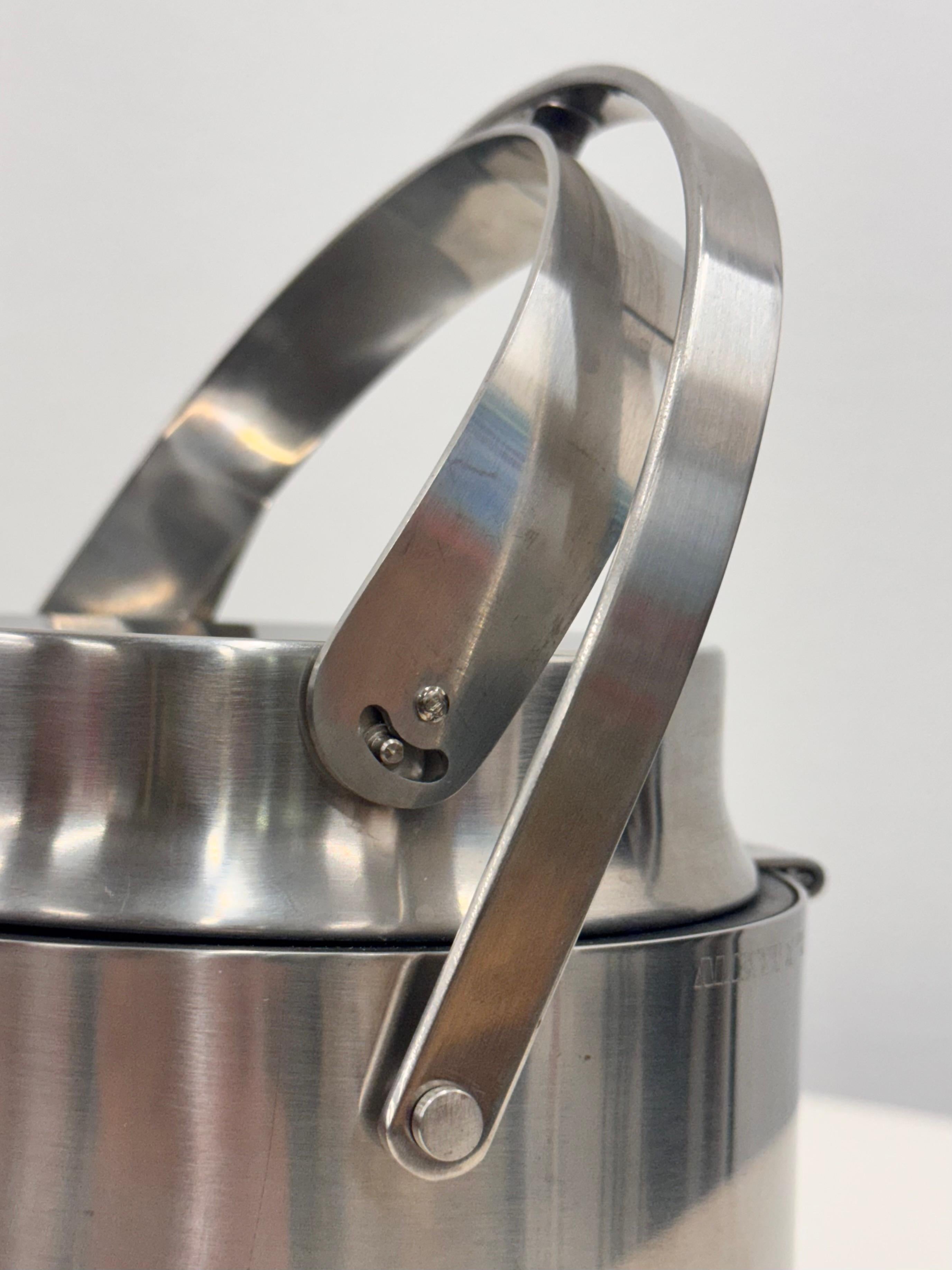 Late 20th Century Alessi ice bucket closure - hermetic attributed C. Mazzeri A. Vitale