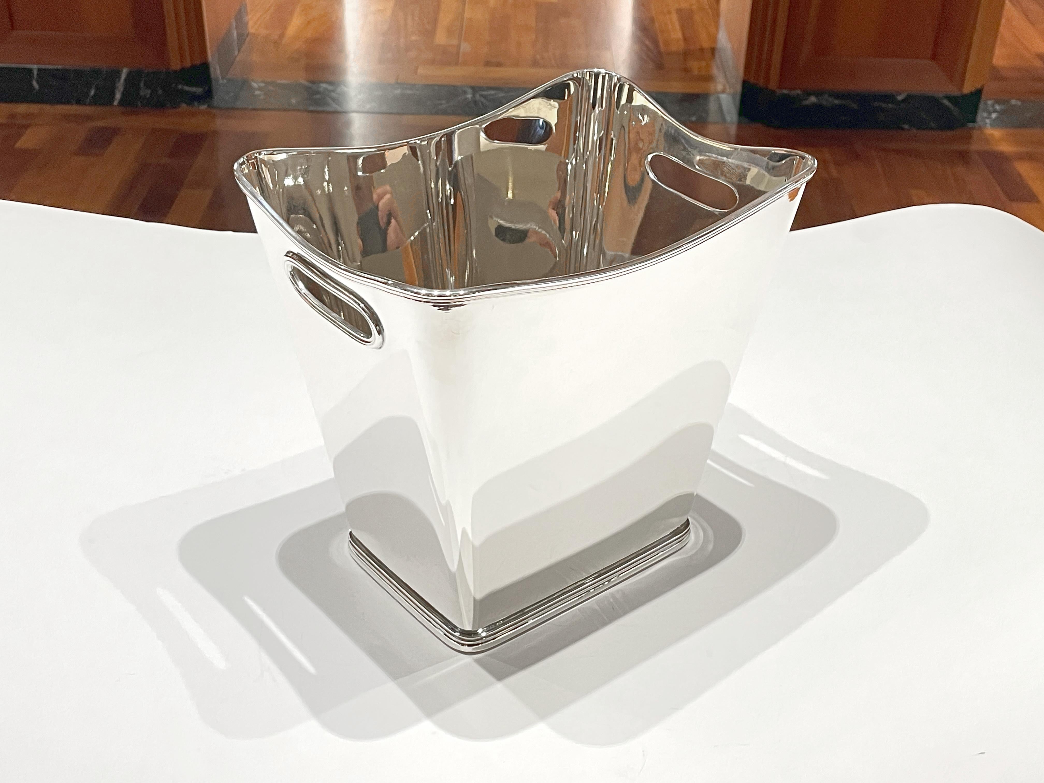 Secchiello ghiaccio Pampaloni in argento sterling in vendita 2