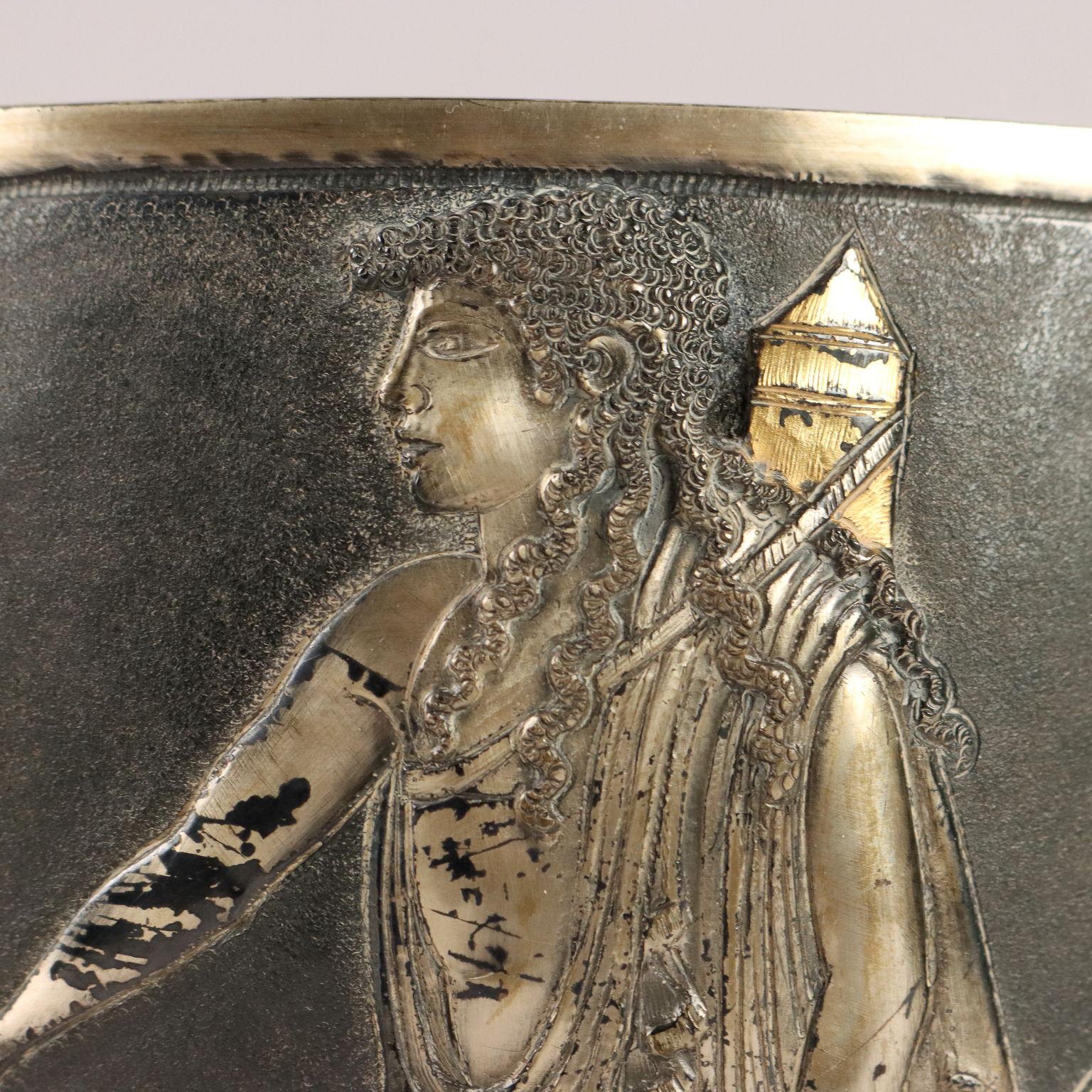 Italian Secchiello in Argento Le Argenterie di Milano di Fiorentini Guido metà 900 in vendita