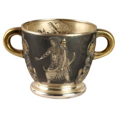 Cubo de plata Le Argenterie di Milano di Fiorentini Guido mediados del siglo XX