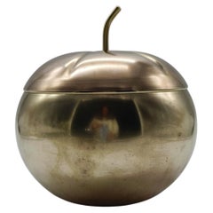 Seau à glace "Pumpkin" en laiton, Italie, années 1970