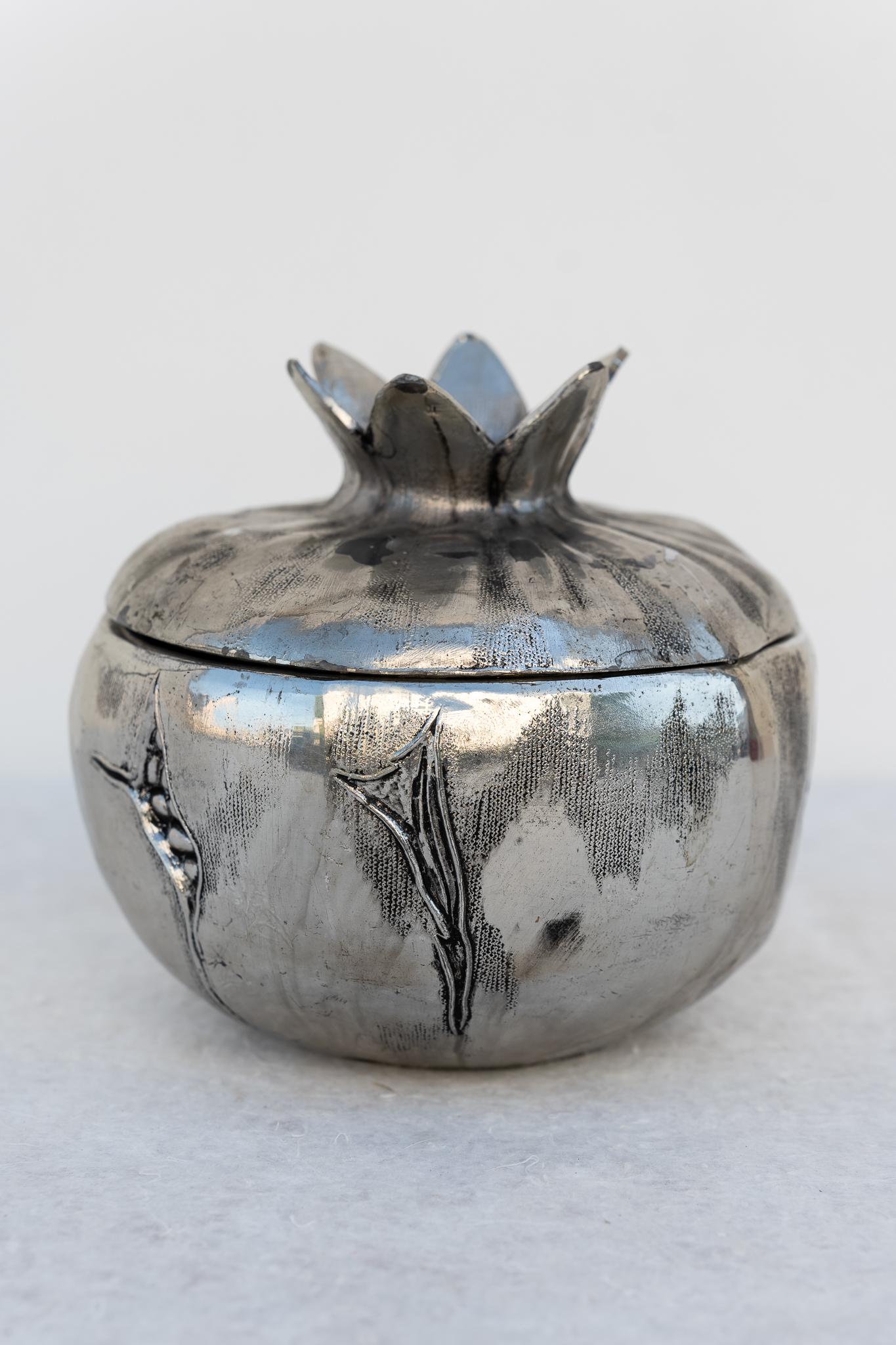 Italian Seau à glace en métal argenté de Mauro Manetti, 1970 en vente