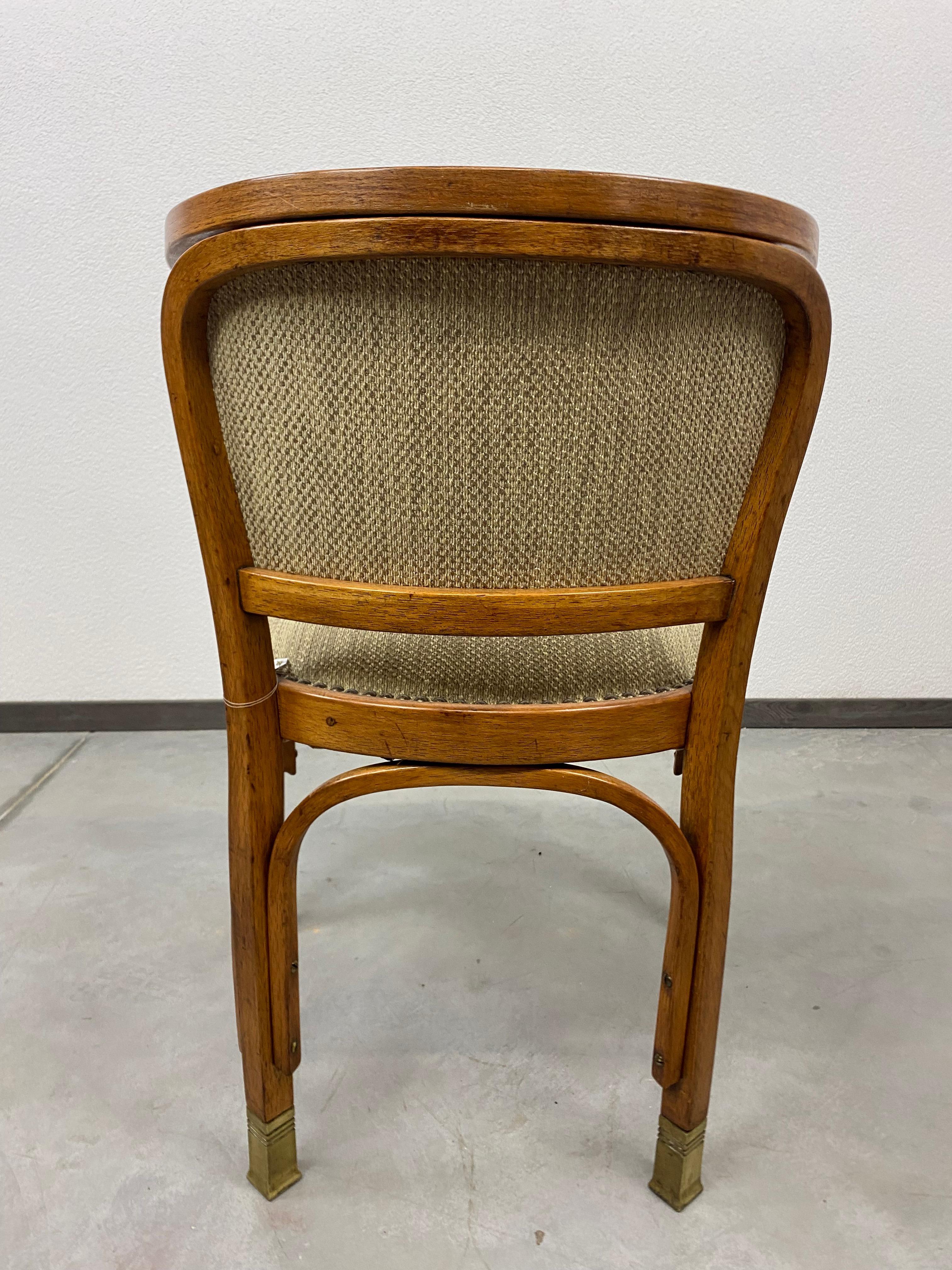 Vienna Secession Secession Armchair 715F by Gustav Siegel for J.J.Kohn For Sale