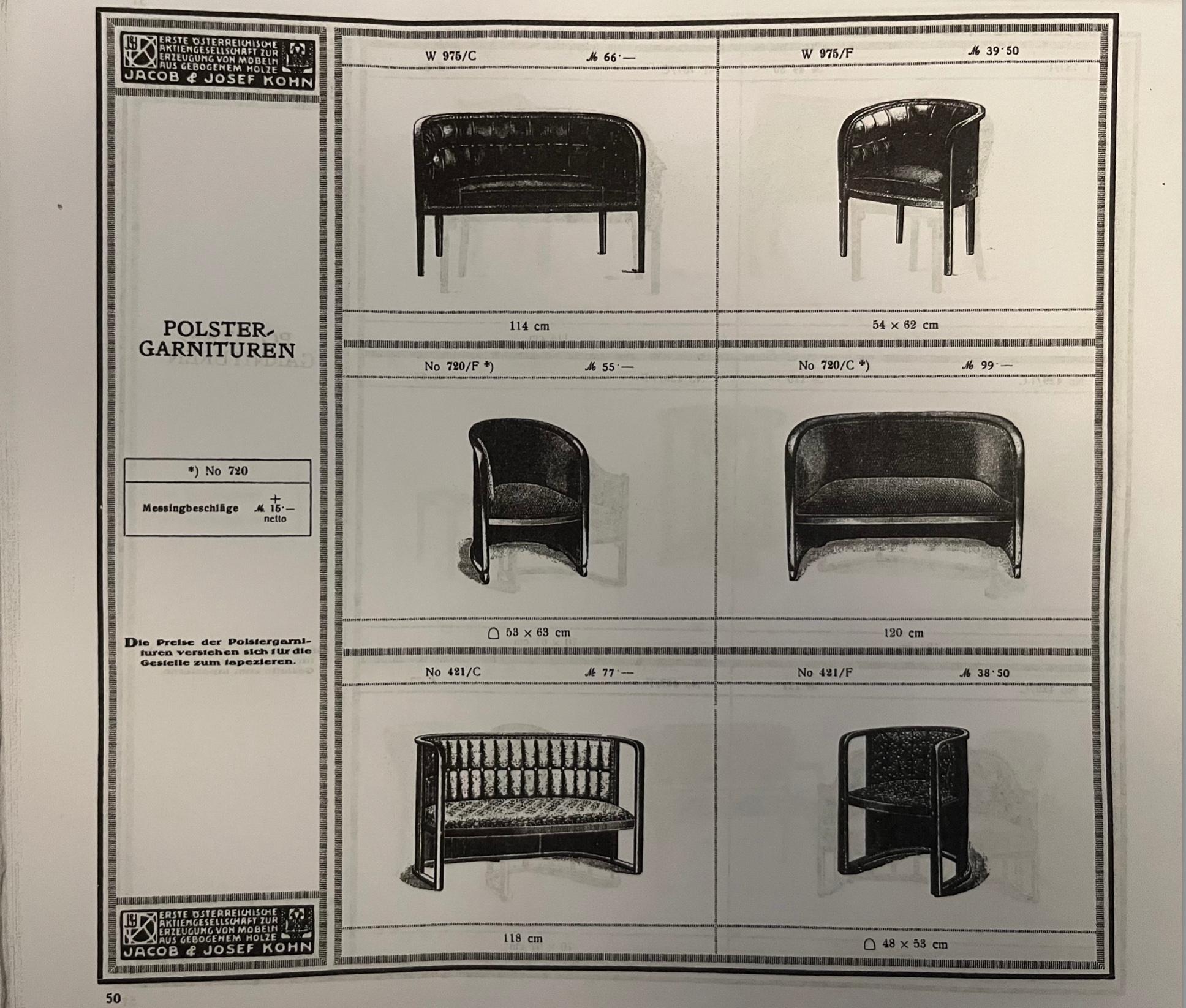 Secession Armchair by Josef Hoffmann (1914), manufactured by Thonet (1919) 7
